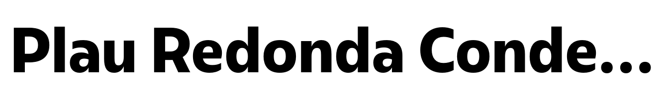 Plau Redonda Condensed Bold